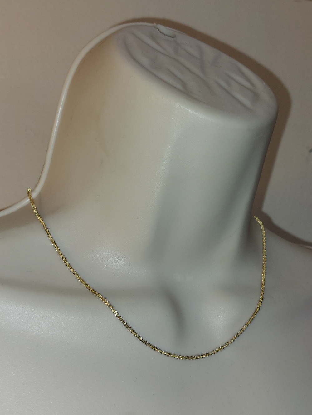 Gold Over Sterling Margarita Chain Vermeil Necklace - Picture 3 of 6